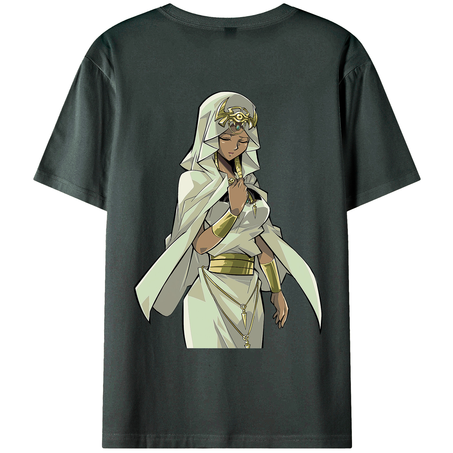 （画像用） 遊☆戯☆王 Yu-Gi-Oh! 綿100％ メンズ半袖Tシャツ（バックプリント） 通気性